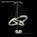 Stainless steel led chandelier hanging lamp